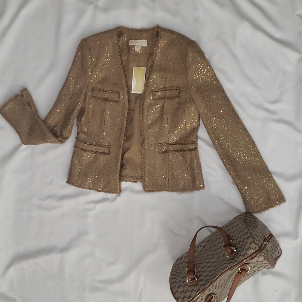 Gold Michael Kors Blazer